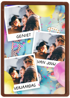 verjaardag fotokaart geniet van jouw verjaardag