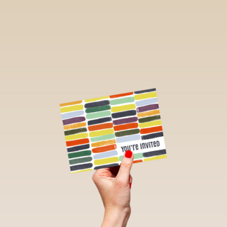 You&sbquo;&Auml;&ocirc;re Invited Kleurrijke Strepen