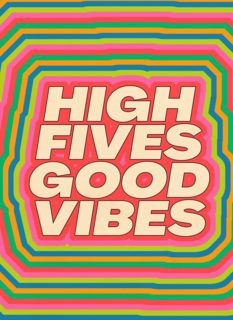 Beterschap kaart high fives good vibes