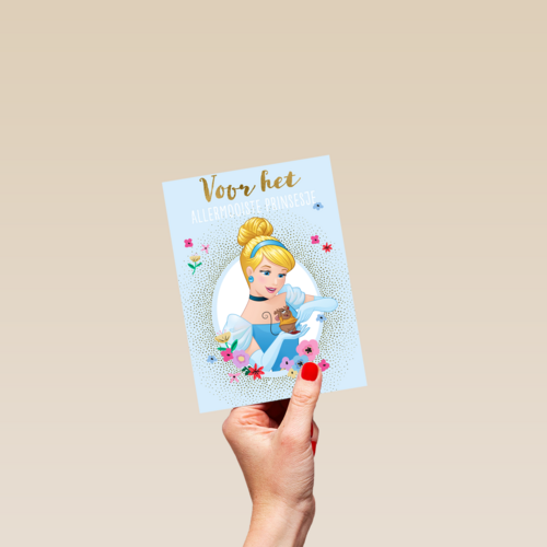 Verjaardagskaart Disney Assepoester