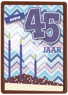 verjaardag leeftijden taart 45