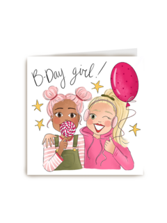 verjaardag kaart matia b day girl