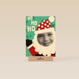 hohoho grappige fotokaart kids