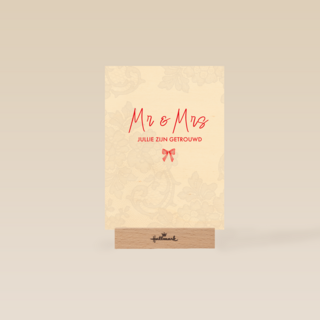 Mr Mrs jullie zijn getrouwd