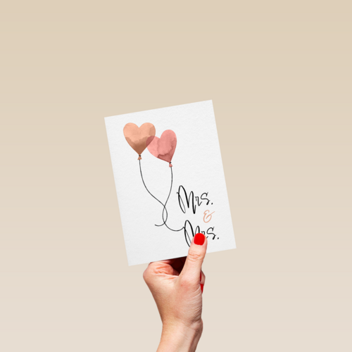 Huwelijksfelicitatie 2 vrouwen