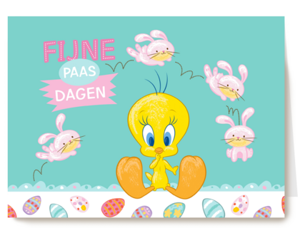 Tweety Fijne Paasdagen kaart