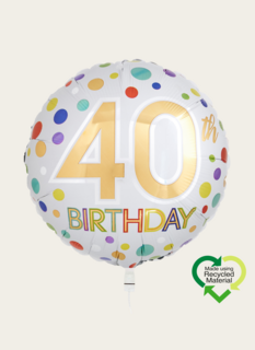 Ballon 40 Birthday Multi Eco