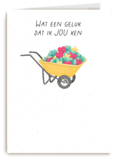 Liefde kaart wat een geluk dat ik jou ken