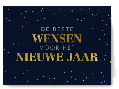 nieuwjaar kaart de beste wensen voor het nieuwe jaar