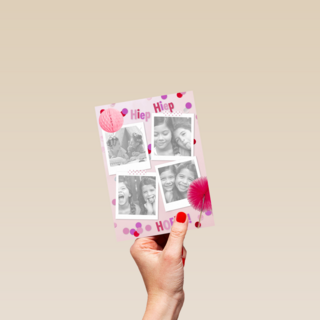4 fotos roze slingers
