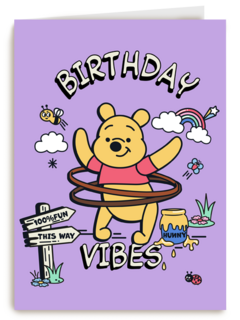 Winnie de Poeh verjaardagskaart birthday vibes