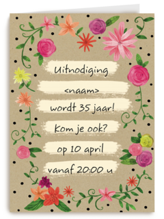 verjaardag vieren uitnodiging