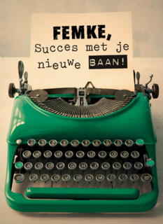 typemachine bericht voor jouw