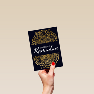 Eid Mubarak kaart gezegende Ramadan stijlvol