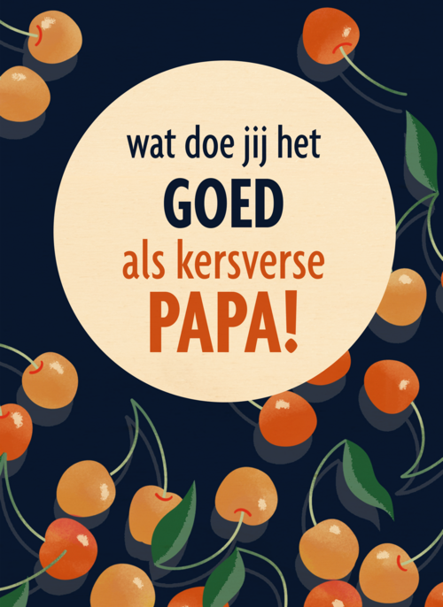 vaderdag kaart kersverse papa
