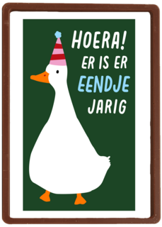 Verjaardagskaart Er Is Er Eendje Jarig