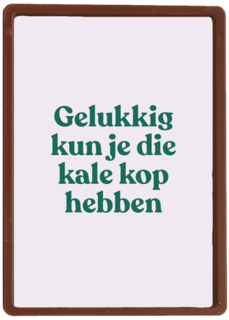 verjaardag kaart andc grappig gelukkig kun je die kale kop hebben