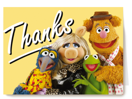 Muppets kaart thanks