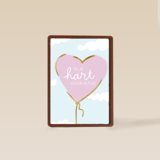 moederdag kaart herinnering in je hart voor altijd