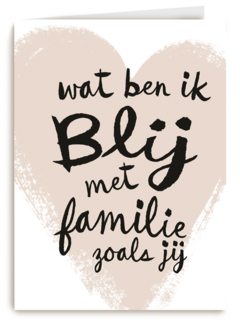 zomaar kaart wat ben ik blij met familie zoals jij