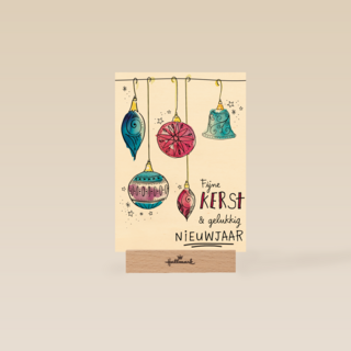 kerstkaart Fijne kerst en gelukkig NIEUWJAAR