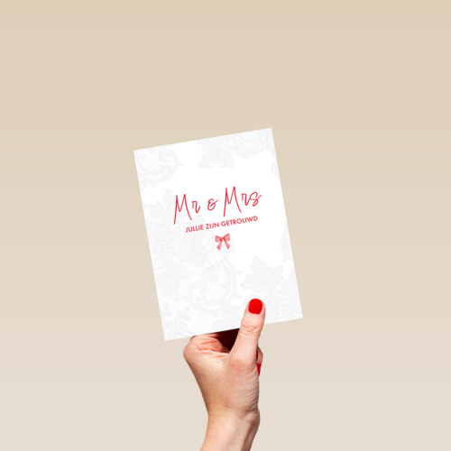 Mr Mrs jullie zijn getrouwd