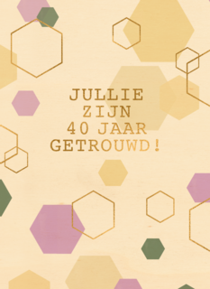 Jullie zijn 40 jaar getrouwd