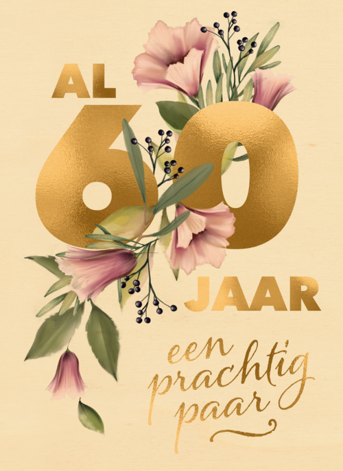 Huwelijksjubileum al 60 jaar een prachtig paar