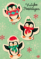Vrolijke feestdagen pinguins