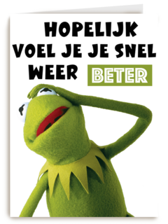 beterschap kaart muppets kermit