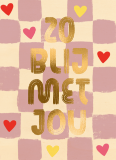 Valentijn Zo Blij Met Jou paars