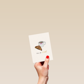 Valentine You Me Oui croissant