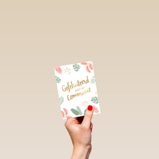 Gefeliciteerd met je communie floral