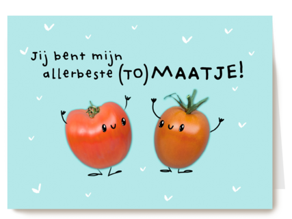 vriendschap kaart klassiek jij bent mijn allerbeste tomaatje