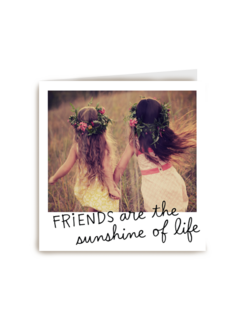 valentijnkaart friends are the sunshine of life