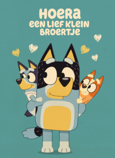 Bluey Lief Klein Broertje