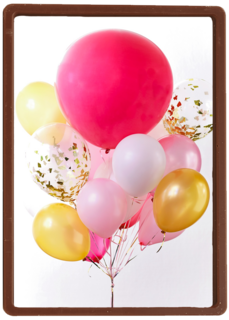 van harte met deze roze ballonnen