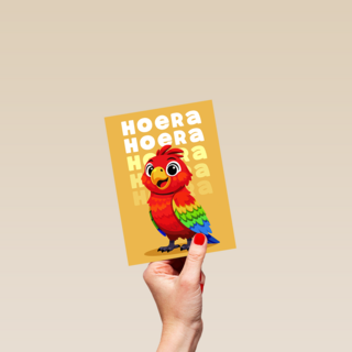 Verjaardag Hoera Papegaai