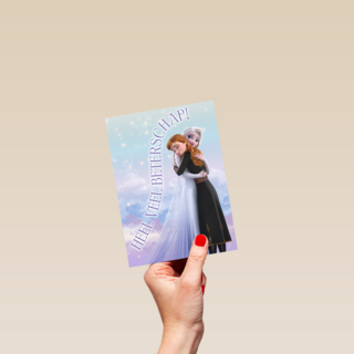 beterschap kaart frozen elsa anna heel veel beterschap