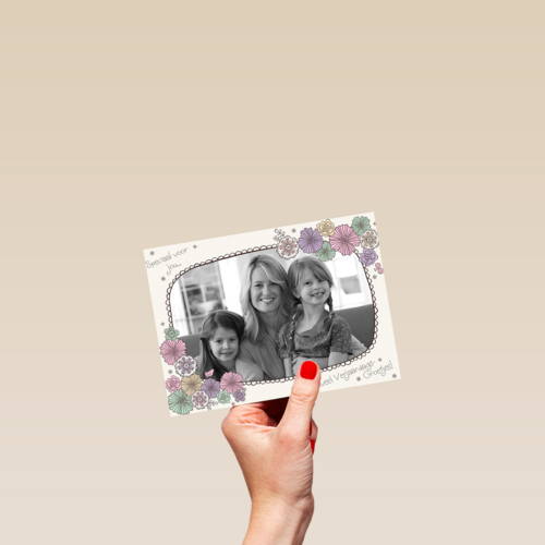verjaardagsgroetjes met bloemen