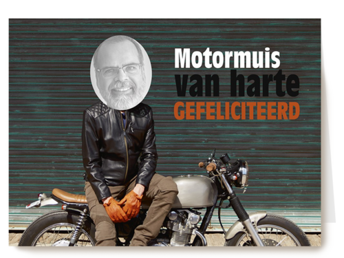 motormuis van harte gefeliciteerd
