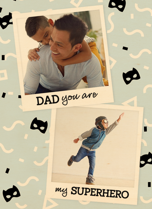 fotokaart dad you are my superhero