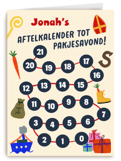 Sinterklaas Aftelkalender Tot Pakjesavond