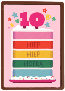 Hiep Hiep Hoera 10 jaar meisje