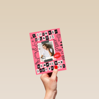 Plakboek valentijn fotokaart