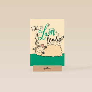 beterschapskaart schaap voel je je lamlendig