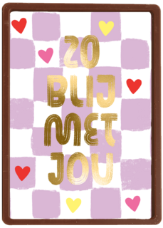 Valentijn Zo Blij Met Jou paars