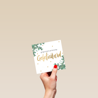 Kaart Gefeliciteerd met jullie Geregistreerd partnerschap