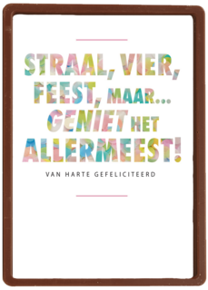 feest kaart geniet het allermeest