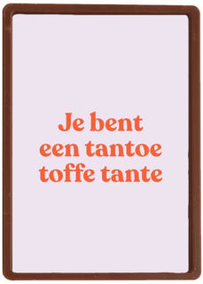 7e bent een tantoe toffe tante kaart